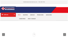 Tablet Screenshot of instalacionesmodernas.com